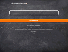 Tablet Screenshot of afriquemediatv.com